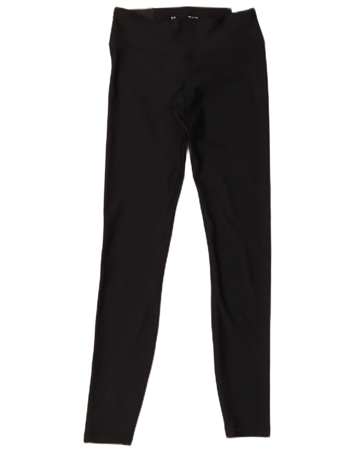 Under Armour Womens Graphic Leggings UK 8 Pequeno Poliéster Preto
