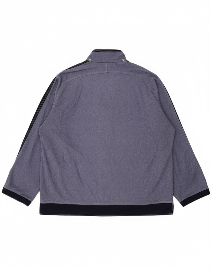 Diadora Womens Oversized Tracksuit Top Jacket UK 18 XL Azul Colourblock