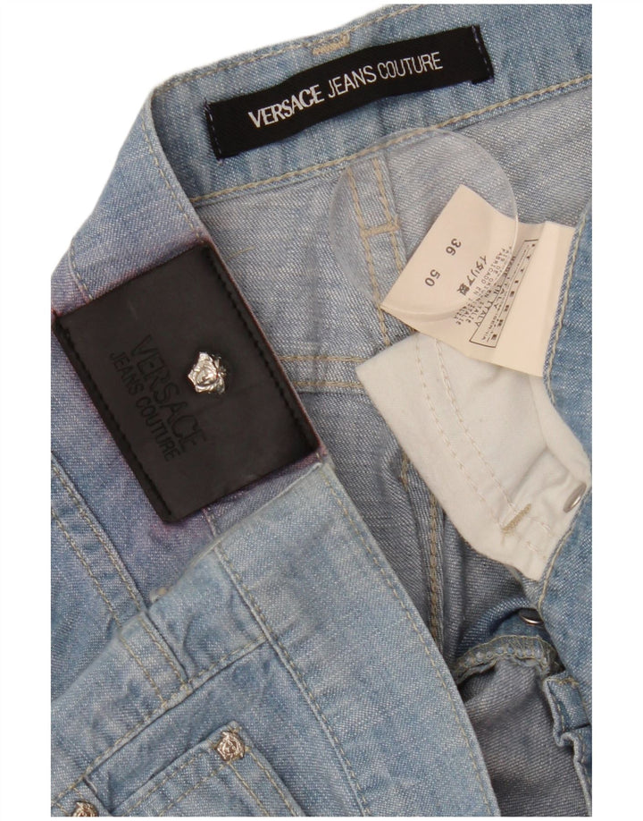 Versace Mens Straight Jeans IT 50 Grande W36 L37 Azul Algodão