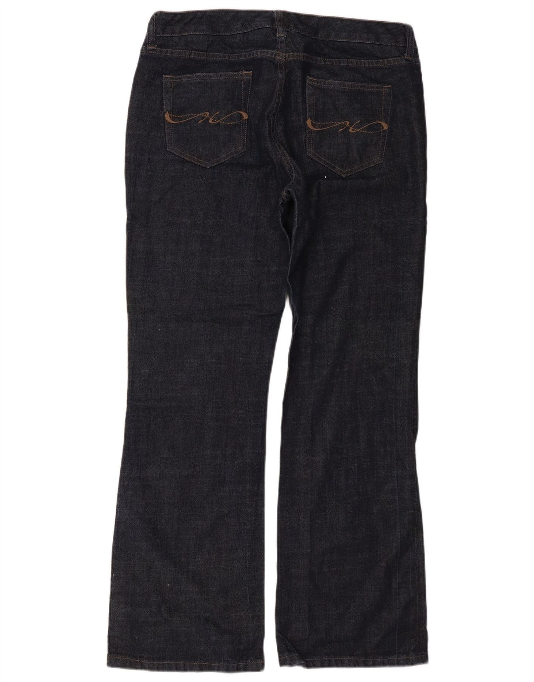 Jeans feminino Tommy Hilfiger Bootcut US 10 grande W31 L30 azul marinho algodão