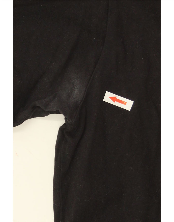 Ellesse Camiseta masculina gráfica top médio preto