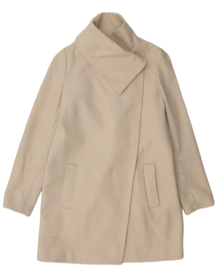 Sobretudo feminino Benetton IT 42 lã branca média