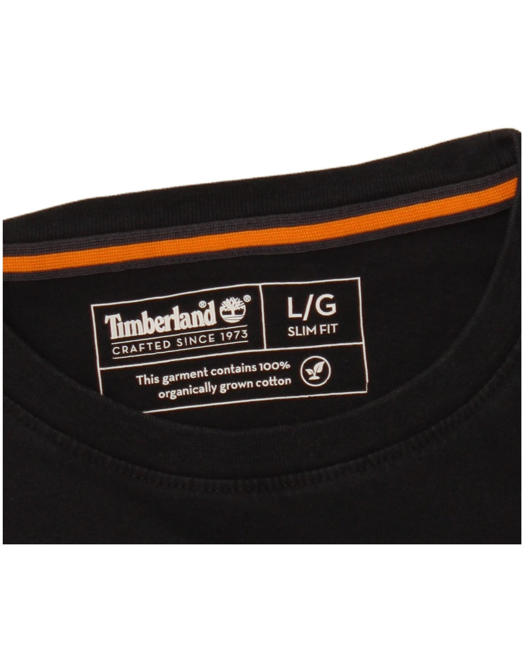 Camiseta masculina Timberland Slim Fit grande preta