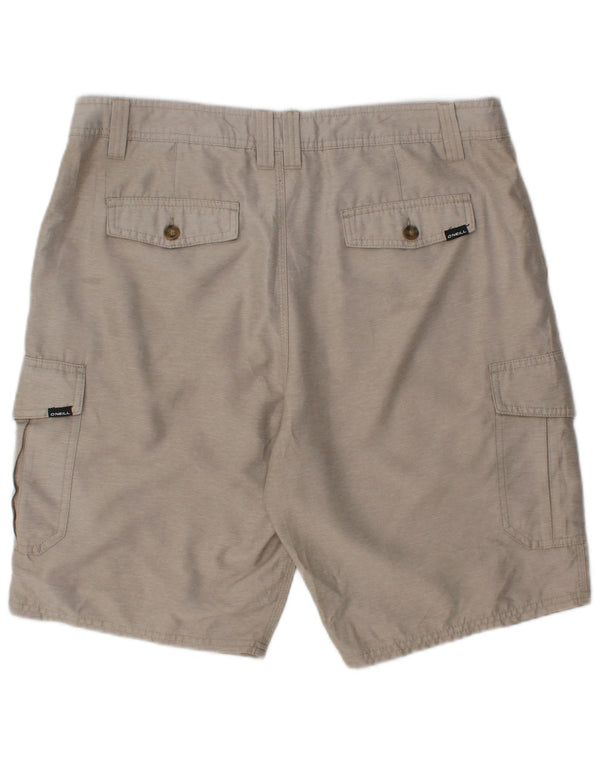 Shorts cargo masculino O'Neill W36 grande poliéster bege