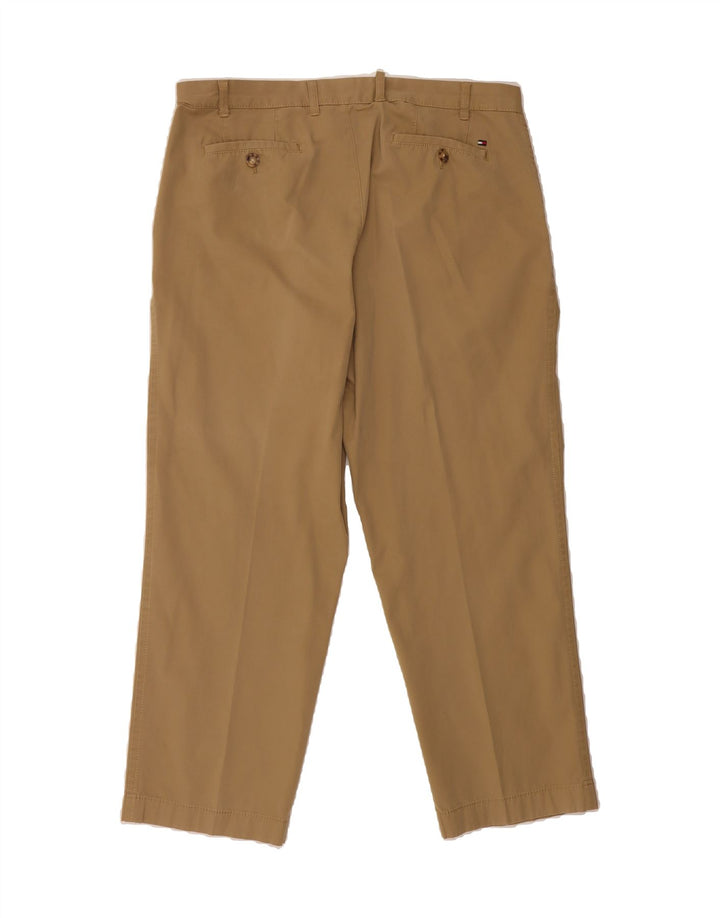 TOMMY HILFIGER Mens Pegged Chino Trousers W38 L30 Brown Cotton Vintage Tommy Hilfiger and Second-Hand Tommy Hilfiger from Messina Hembry 