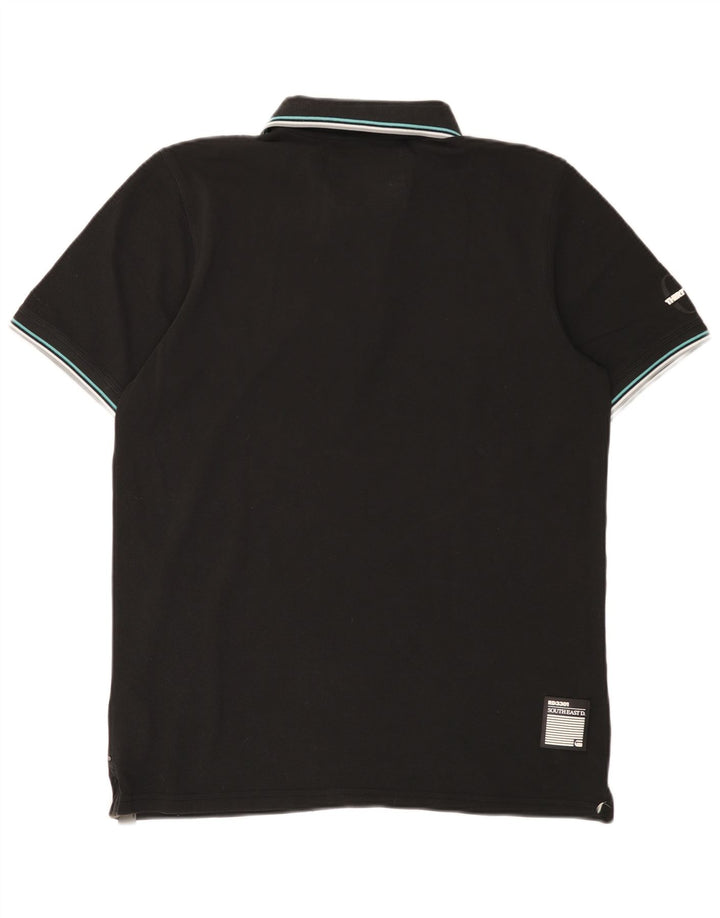 Camisa polo gráfica masculina G-Star XL algodão preto