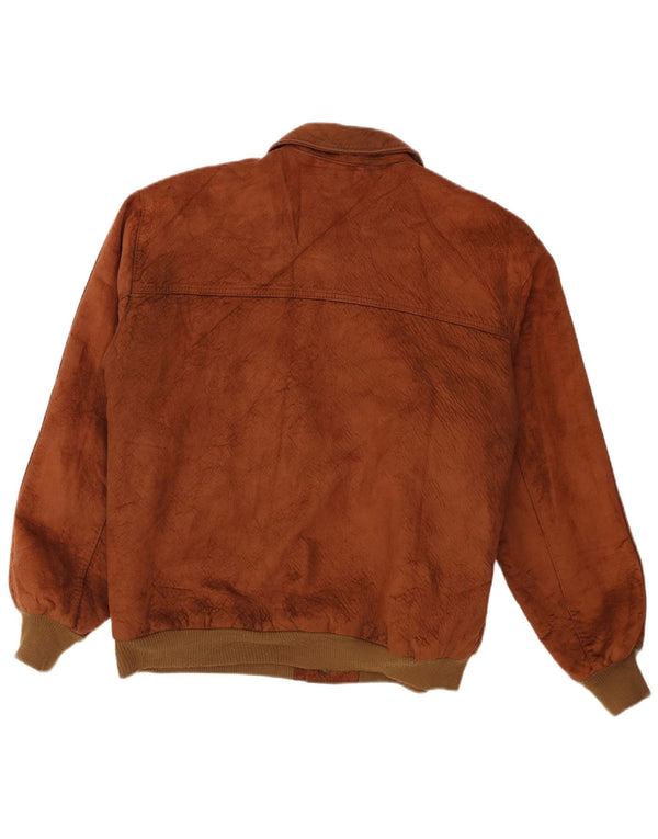 Alta Moda Mens Bomber Suede Jacket UK 42 XL Marrom