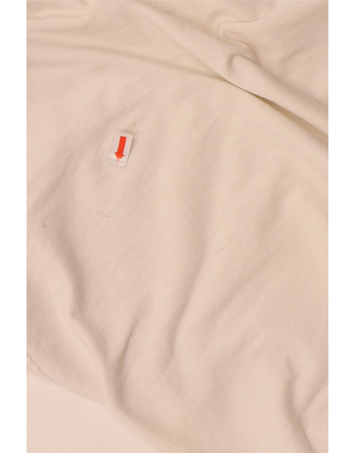 Camisa pólo VINTAGE para meninos 15-16 anos médio branco camuflado algodão