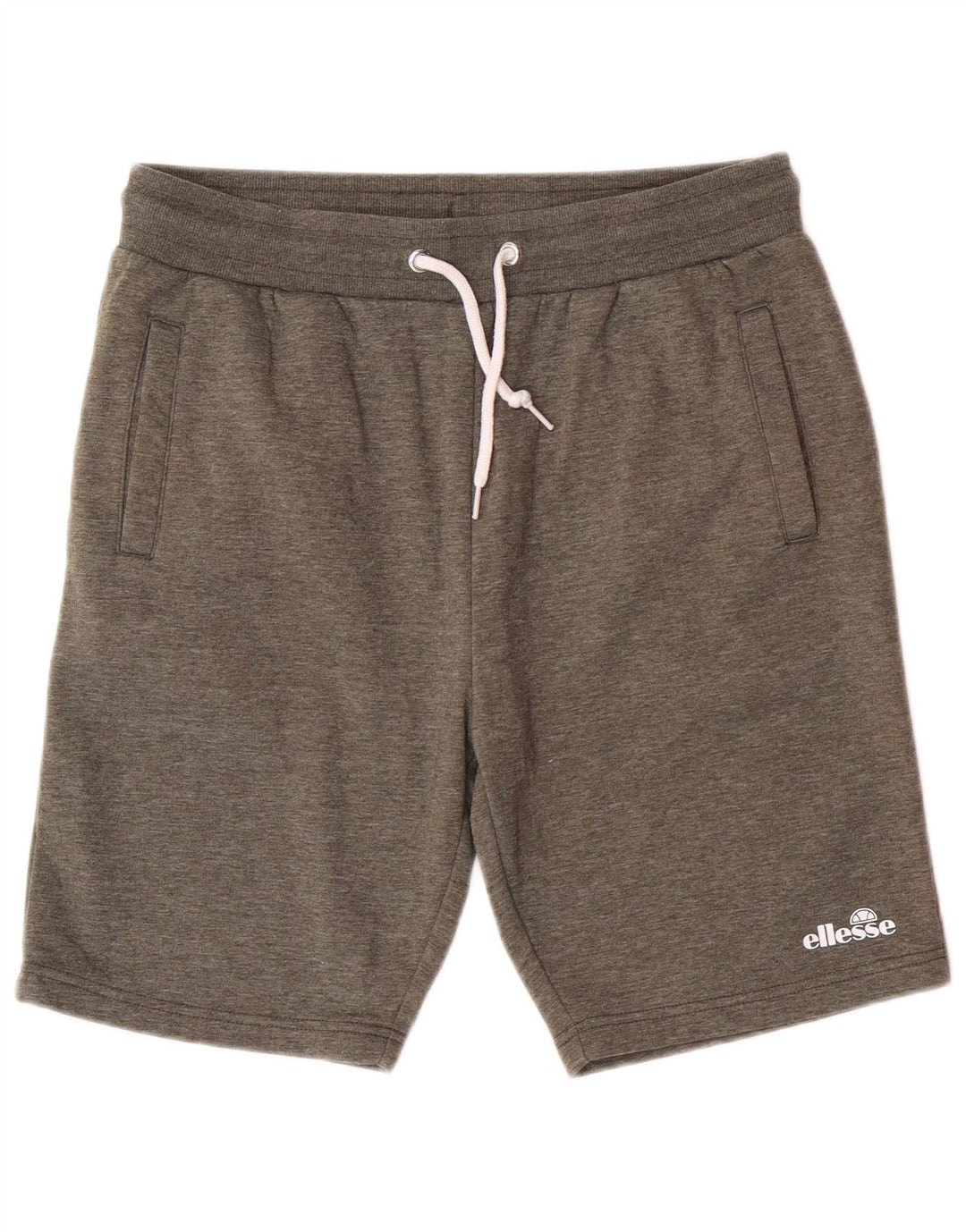 Ellesse Mens Sport Shorts Médio Algodão Cáqui