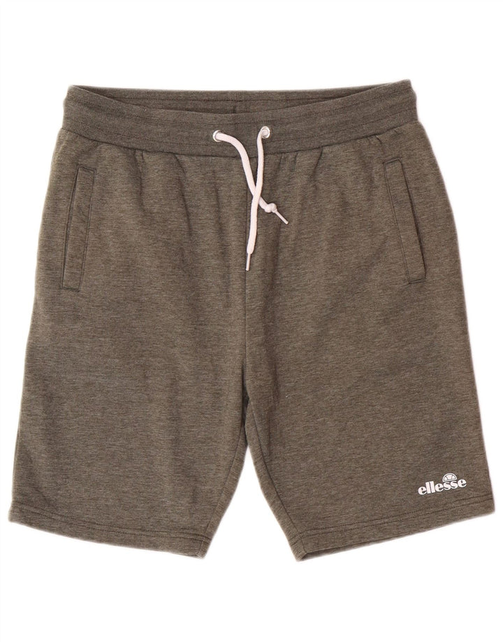 Ellesse Mens Sport Shorts Médio Algodão Cáqui