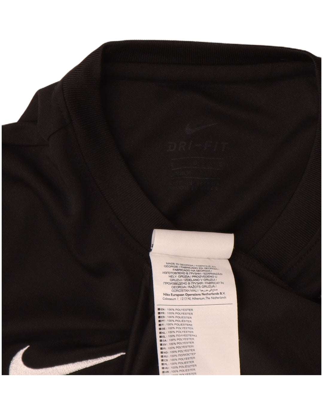 Camiseta Nike Boys Dri Fit Graphic Top 12-13 Anos Grande Poliéster Preto