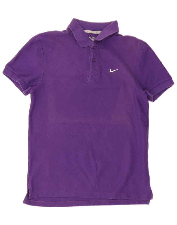 Camisa polo masculina Nike médio roxo algodão