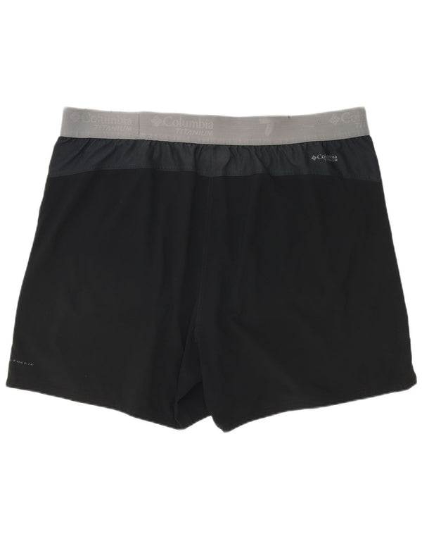 Shorts esportivos Columbia masculino Titanium Graphic 2XL preto colorblock poliéster