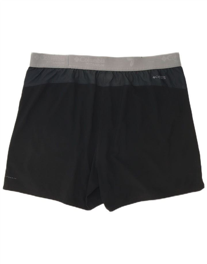 Shorts esportivos Columbia masculino Titanium Graphic 2XL preto colorblock poliéster