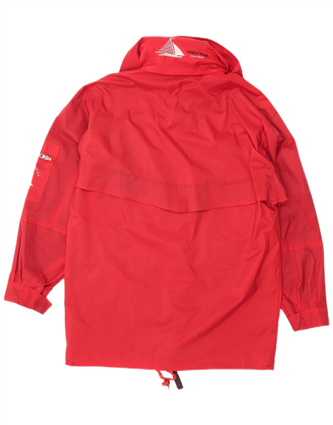 Jaqueta corta-vento masculina VINTAGE UK 38 poliamida vermelha média