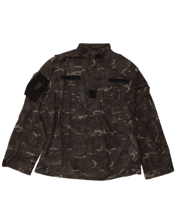 Camisa militar masculina Kombat 2XL poliéster camuflado cinza