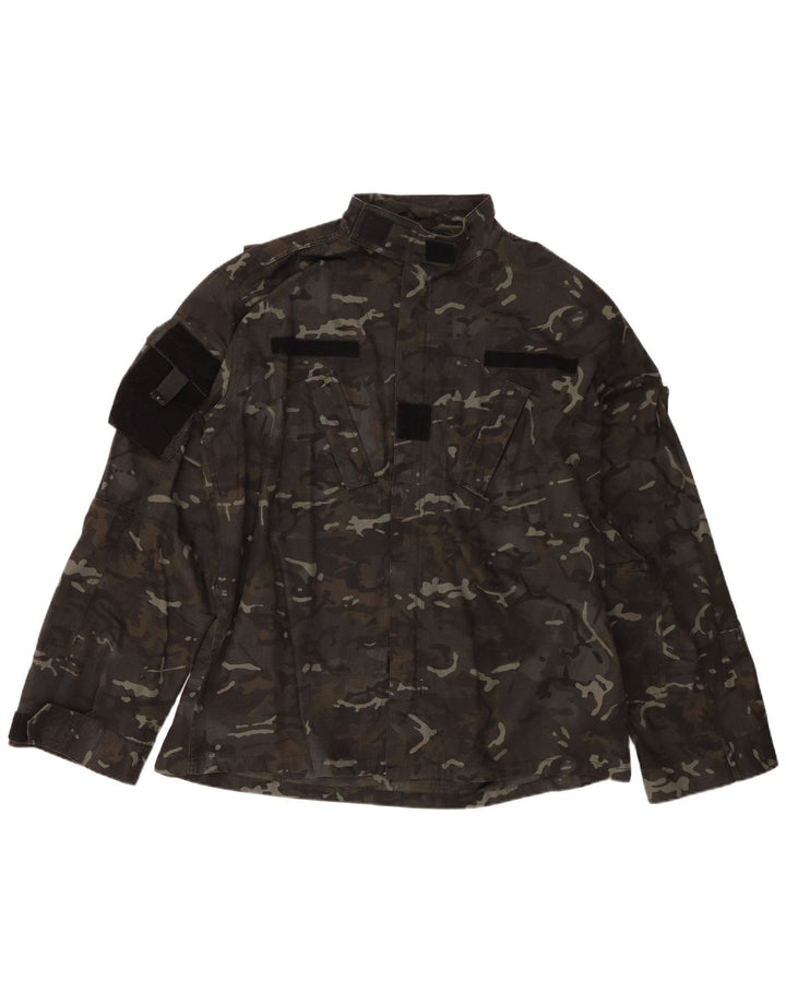 Camisa militar masculina Kombat 2XL poliéster camuflado cinza