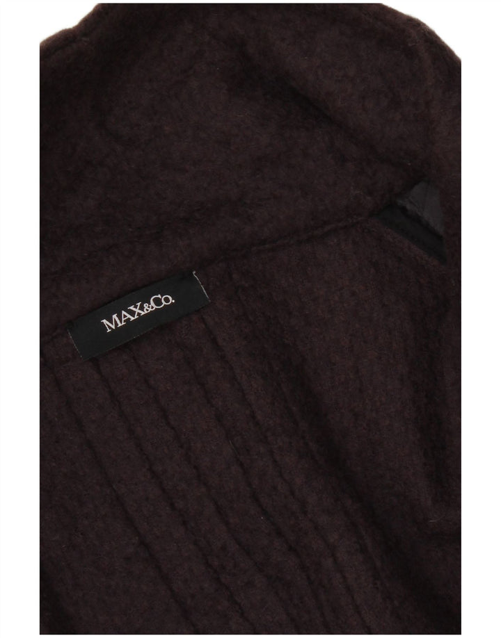 Sobretudo feminino de manga curta Max & Co. UK 14 Roxo médio