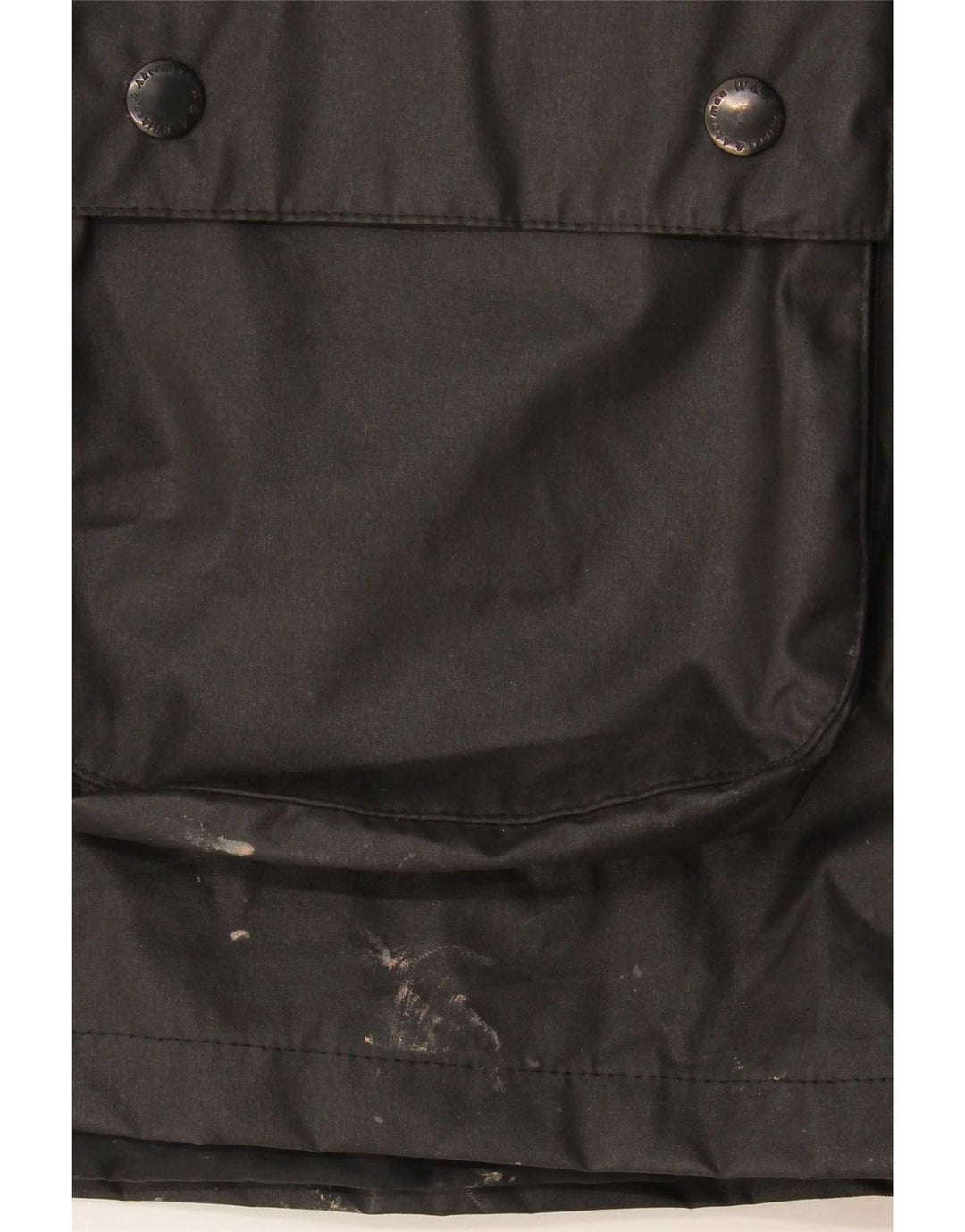 Jaqueta masculina de algodão encerado Wikes & Akerman Reino Unido 42 XL poliéster preto