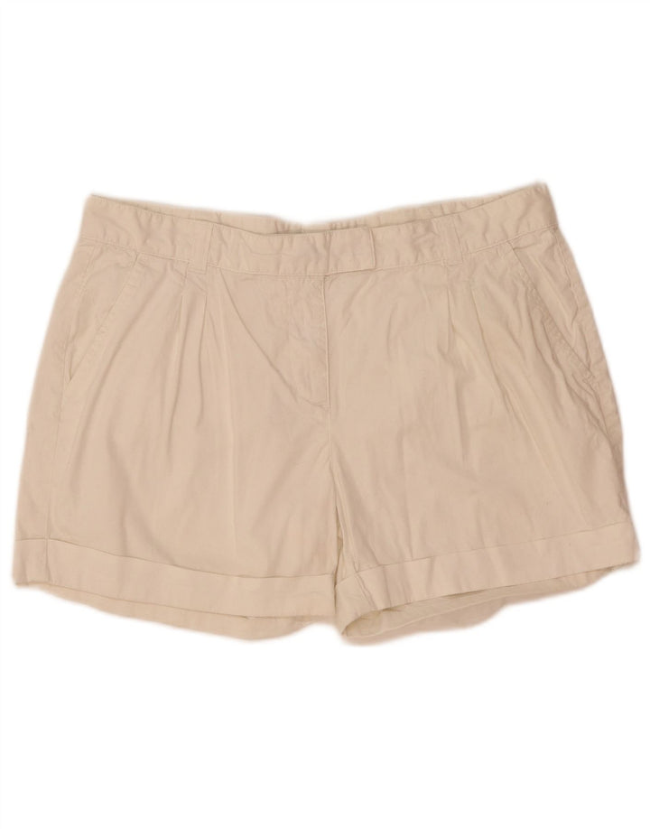 Jigsaw Shorts Chino Feminino Pegged Reino Unido 14 Grande W36 Branco