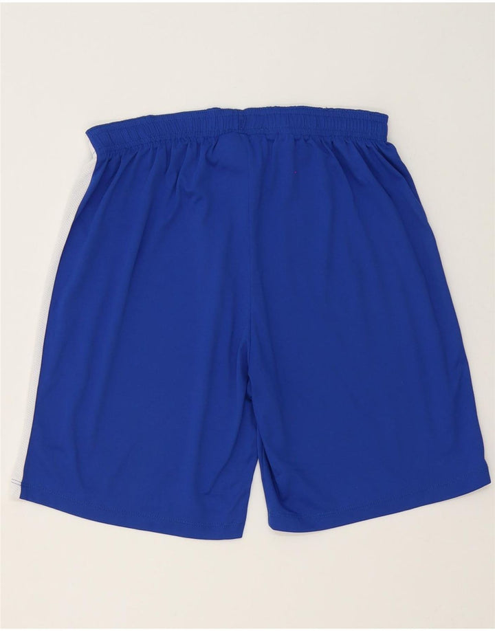 Shorts esportivos masculinos Nike Dri Fit médio azul colorblock poliéster