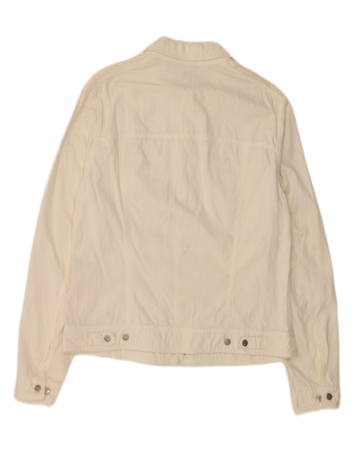 Jaqueta jeans masculina CALVIN KLEIN Reino Unido 38 algodão branco médio