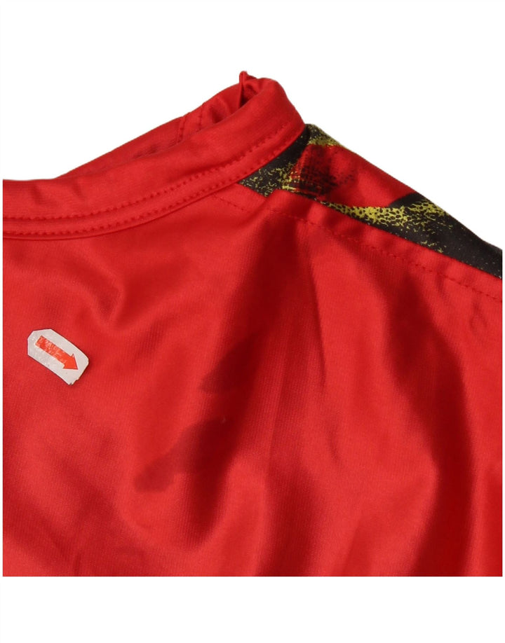 Jaqueta masculina sem mangas BRIKO XL em poliéster colorblock vermelho