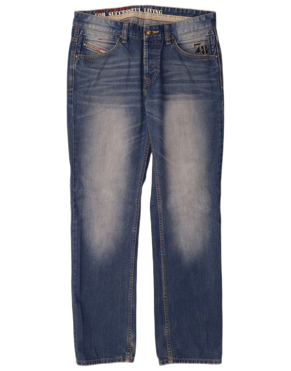 Diesel Mens Straight Jeans W34 L32 Blue
