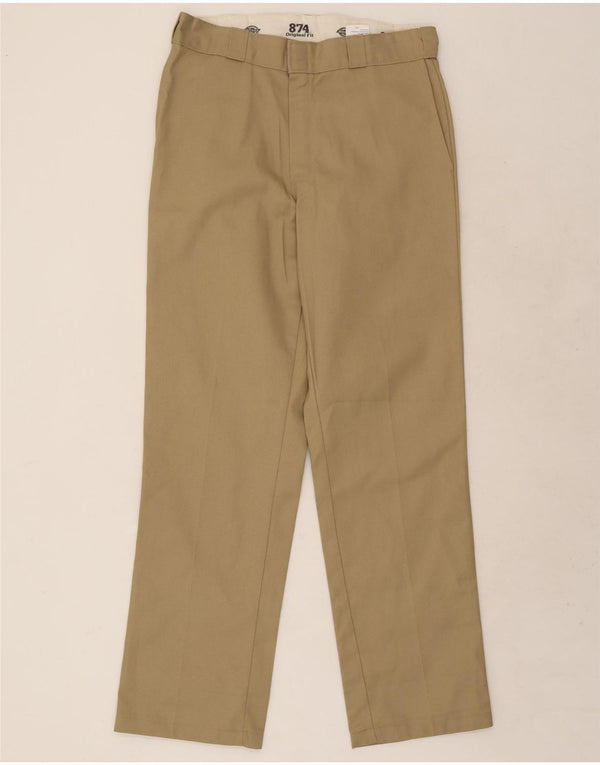 Calças Chino Dickies Mens 874 Straight Original Fit W34 L34 Bege
