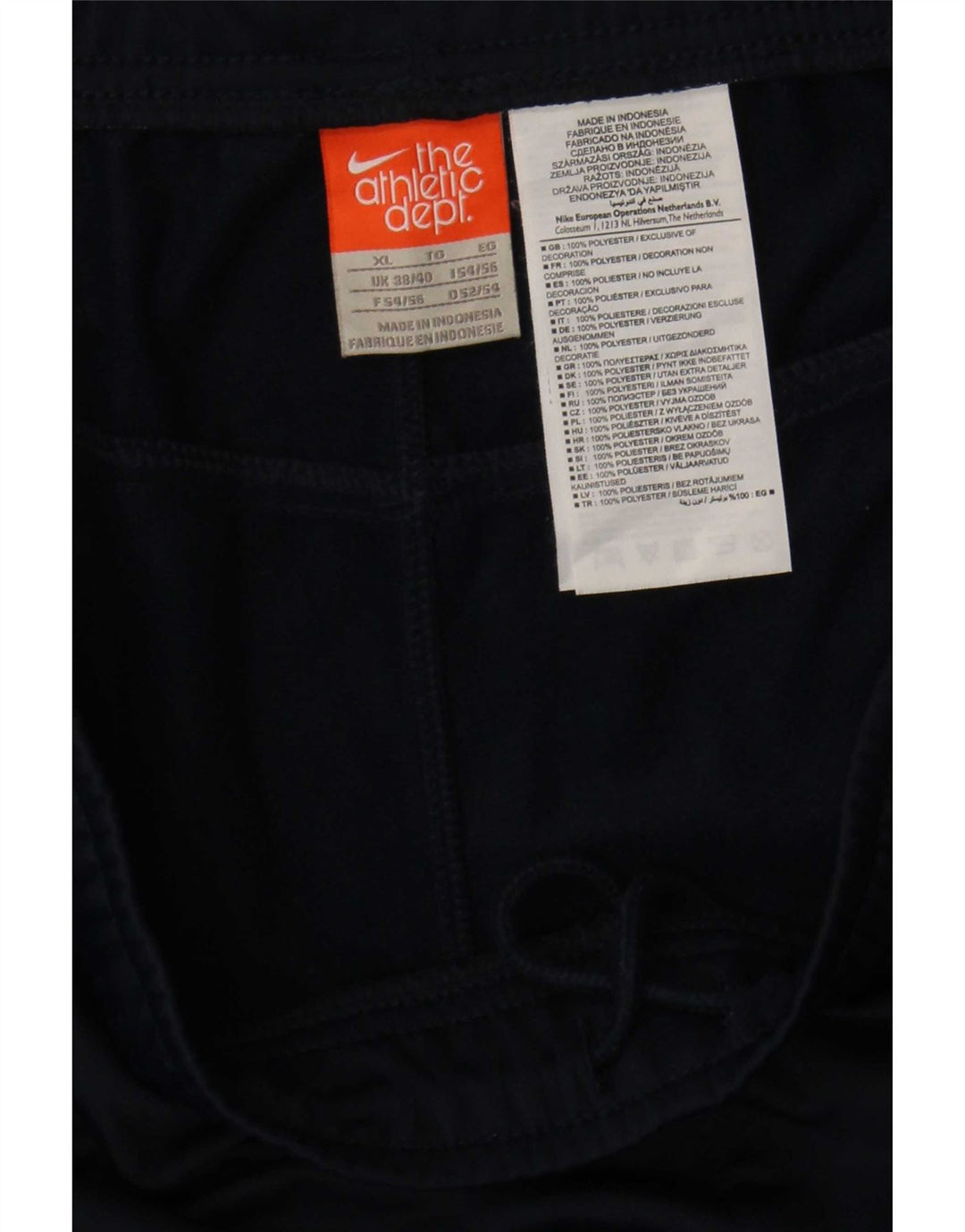 Calça de treino masculina Nike XL azul marinho poliéster