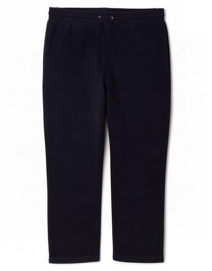 Calça esportiva masculina de lã Marks & Spencer grande poliéster azul marinho