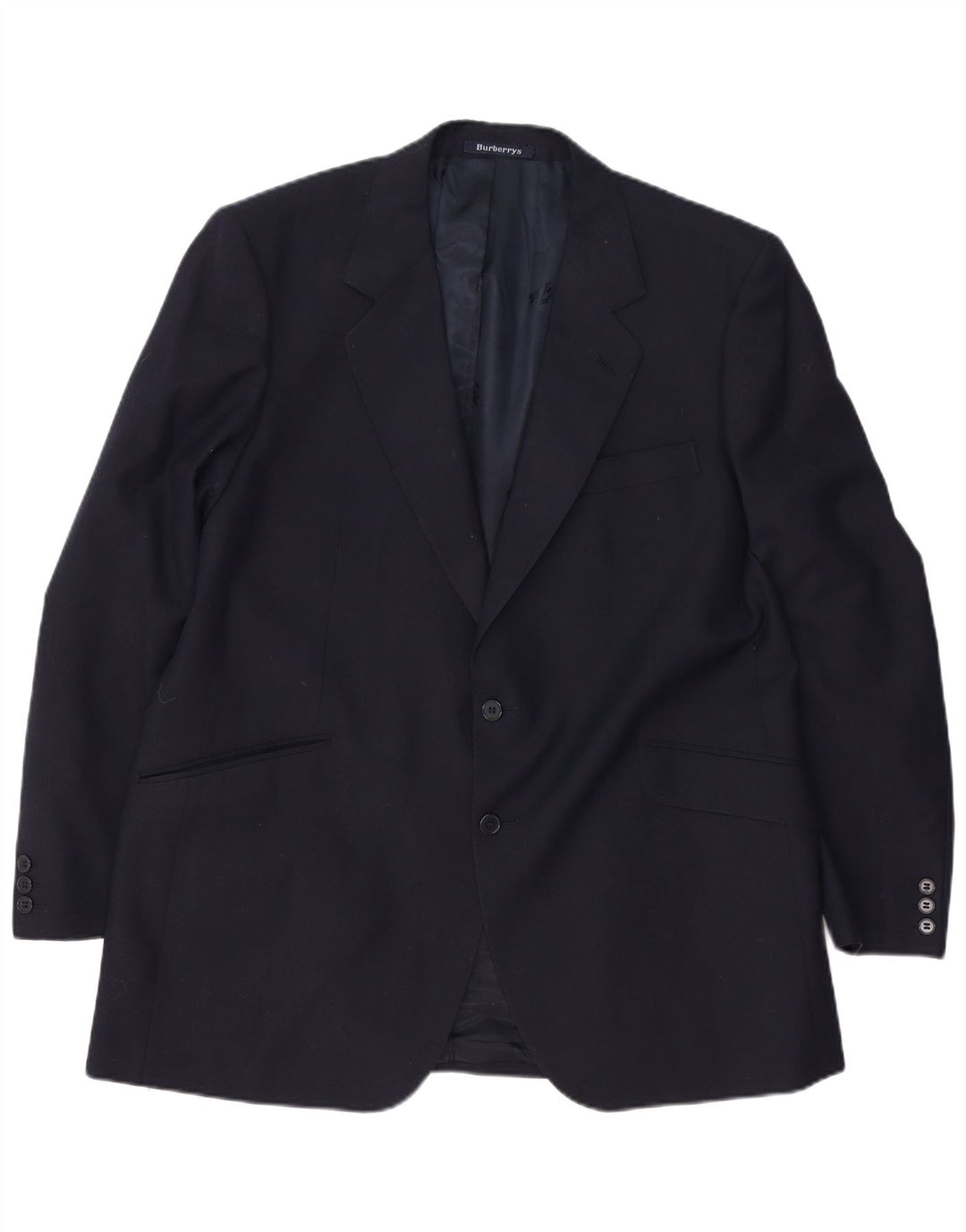 Jaqueta blazer masculina de 2 botões BURBERRYS Reino Unido 40 grande azul marinho