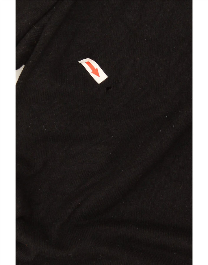 Suéter feminino Marks & Spencer com zíper e gola em viscose preta grande Reino Unido 16