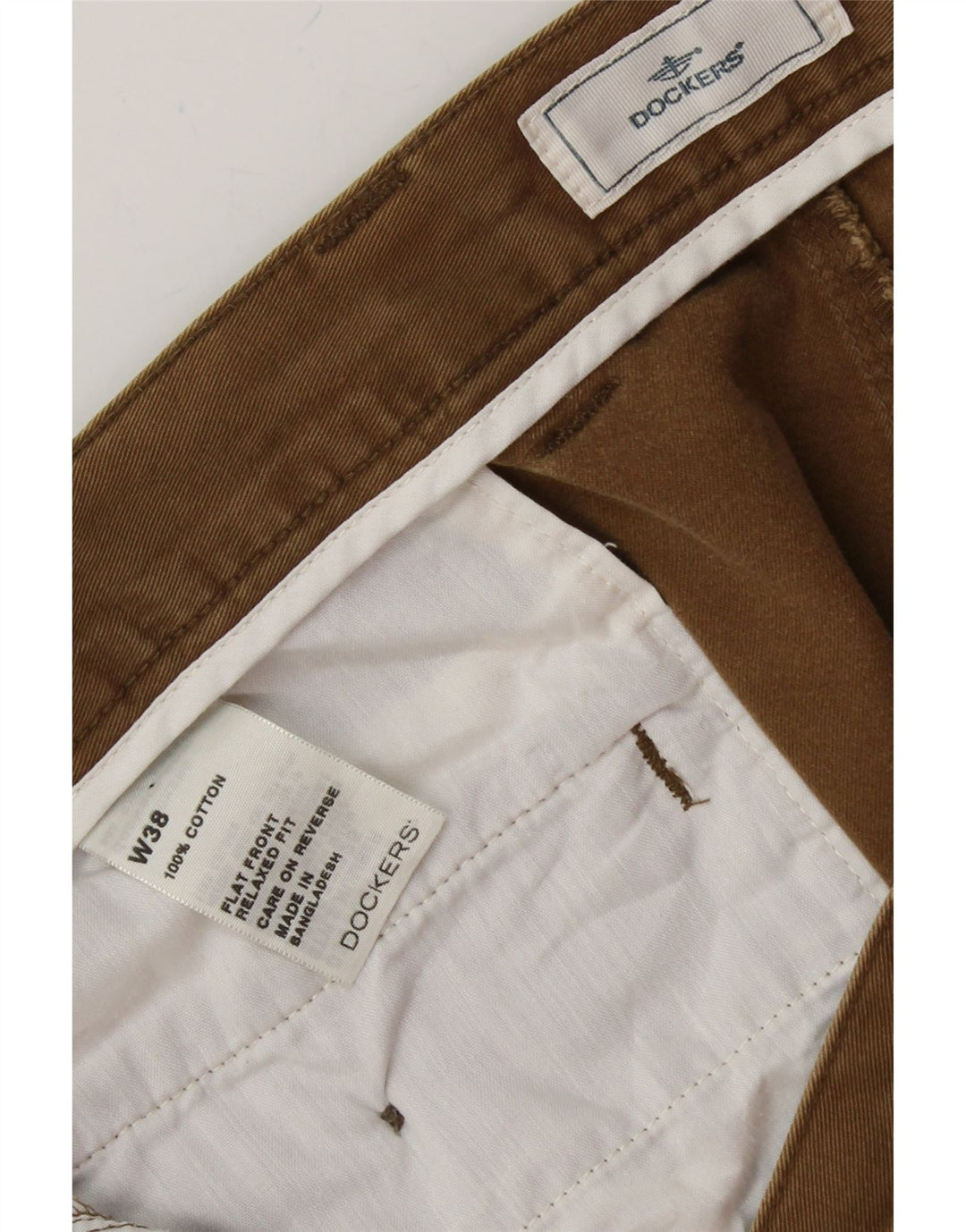 DOCKERS Mens Relaxed Fit Cargo Shorts W38 XL Brown Cotton Vintage Dockers and Second-Hand Dockers from Messina Hembry 