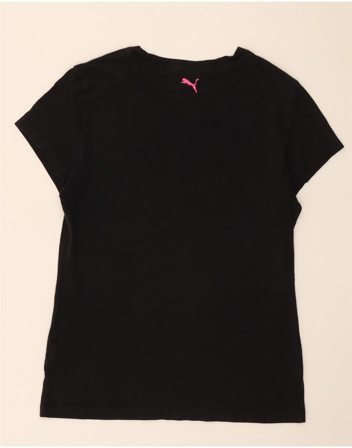 Puma Camiseta Feminina Graphic Top UK 10 Pequena Preta