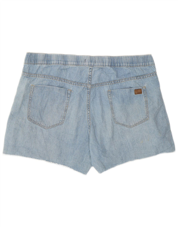 Shorts jeans feminino Roxy grande W34 azul algodão
