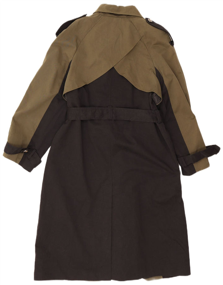 Trench coat feminino oversized Oasis UK 10 poliéster colorblock cáqui pequeno