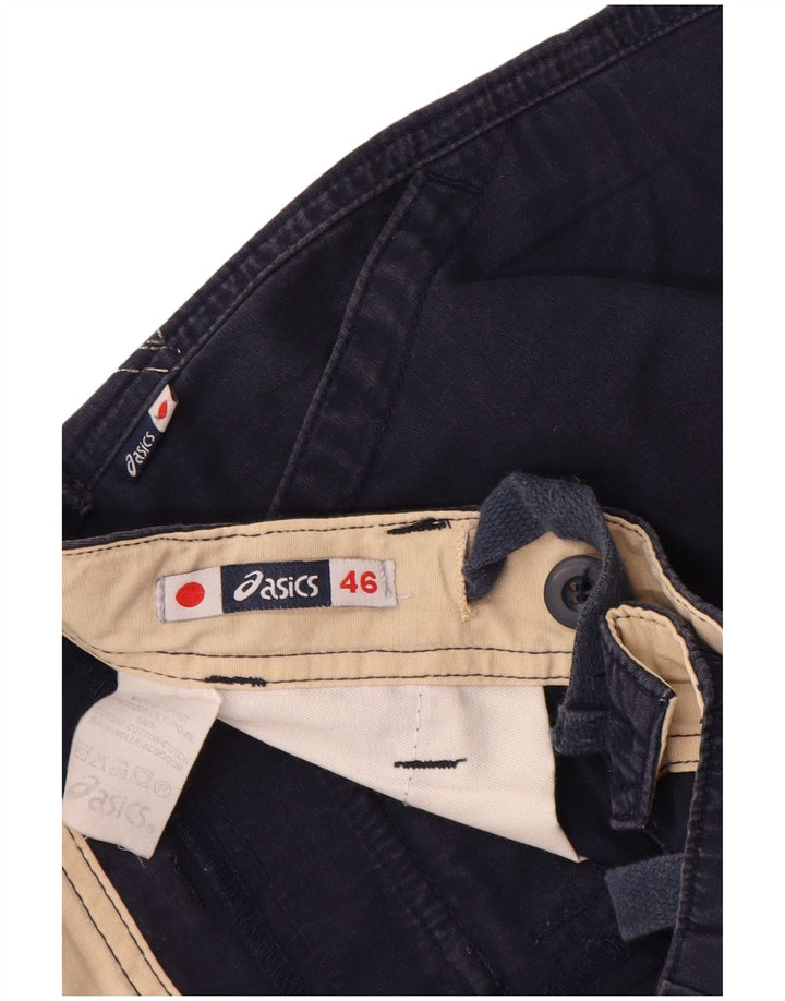 Shorts Cargo Masculino Asics IT 46 Pequeno W30 Azul Marinho Algodão