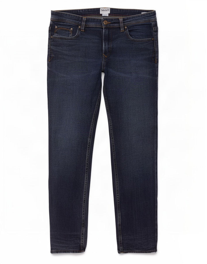 Timberland Mens Slim Jeans W36 L32 Azul Algodão