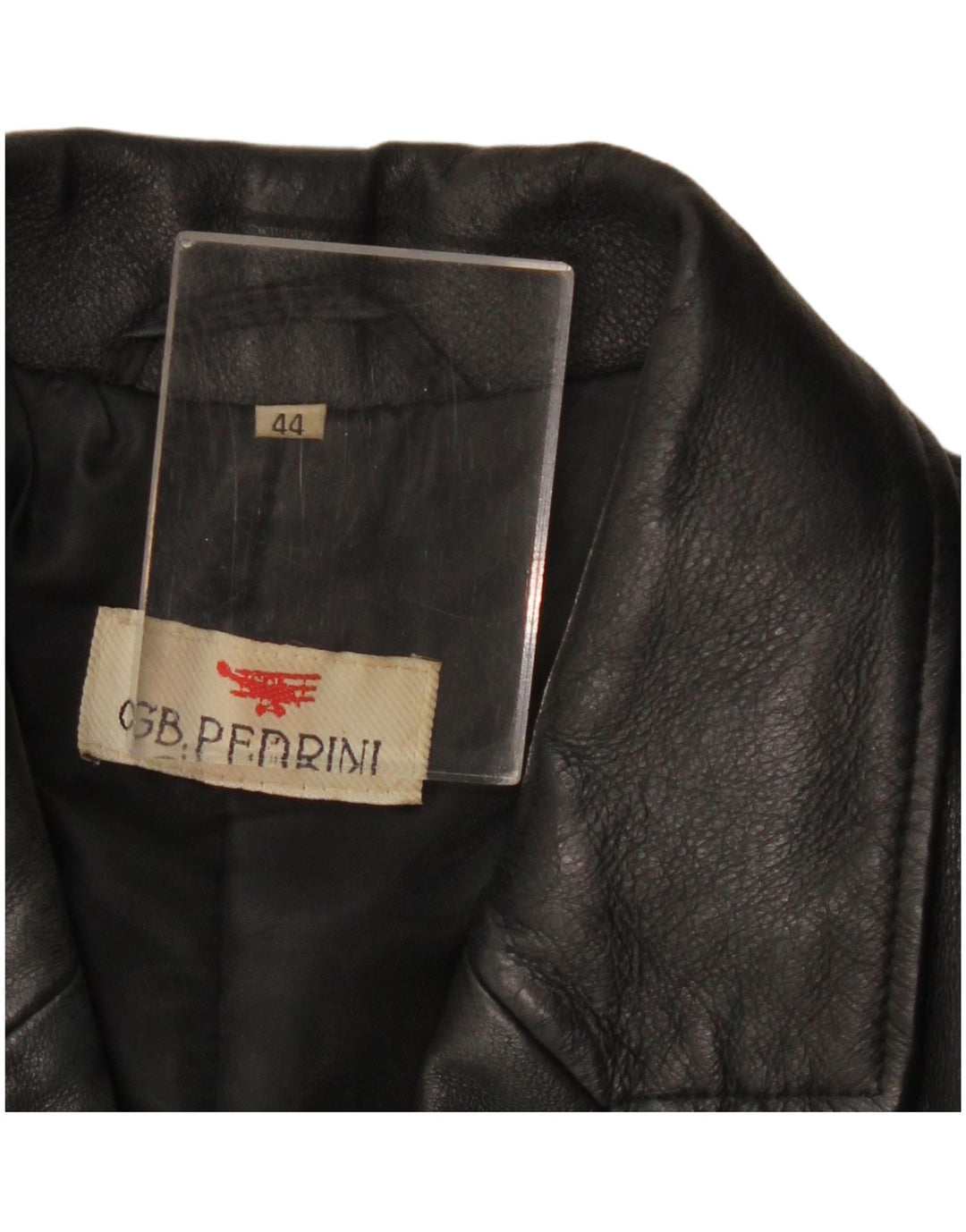 Jaqueta de couro feminina GB.PEDRINI IT 44 couro preto médio