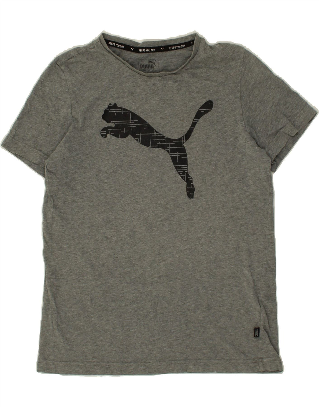PUMA Girls Graphic T-Shirt Top 13-14 Years Grey Vintage Puma and Second-Hand Puma from Messina Hembry 