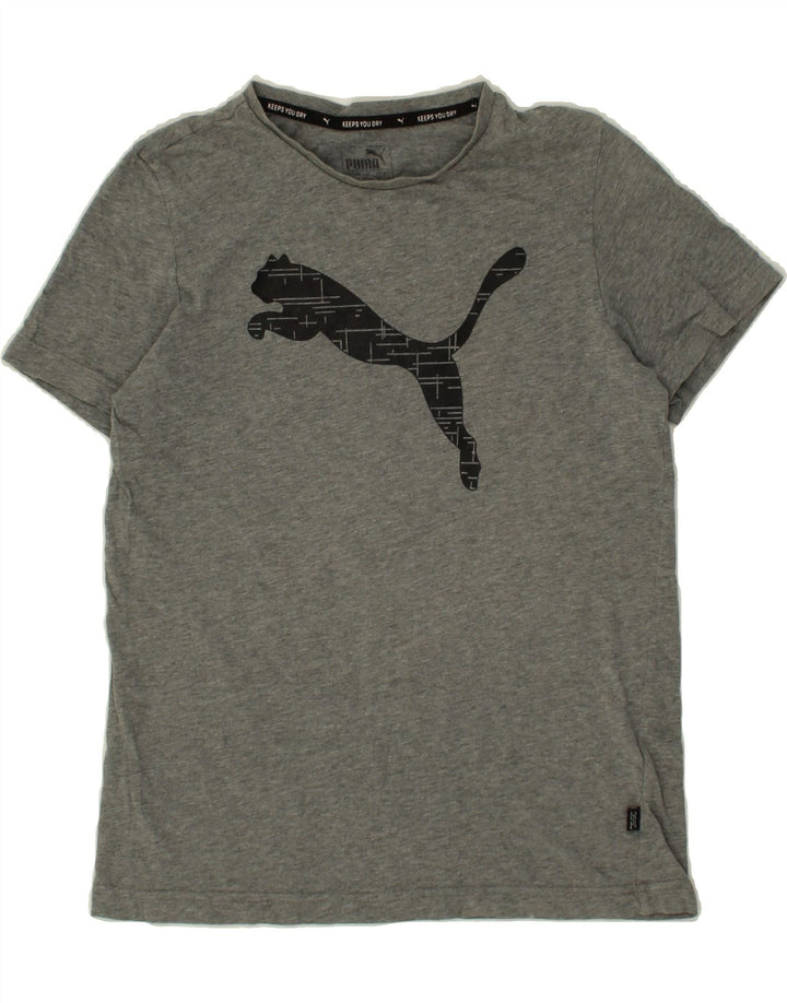 PUMA Girls Graphic T-Shirt Top 13-14 Years Grey Vintage Puma and Second-Hand Puma from Messina Hembry 