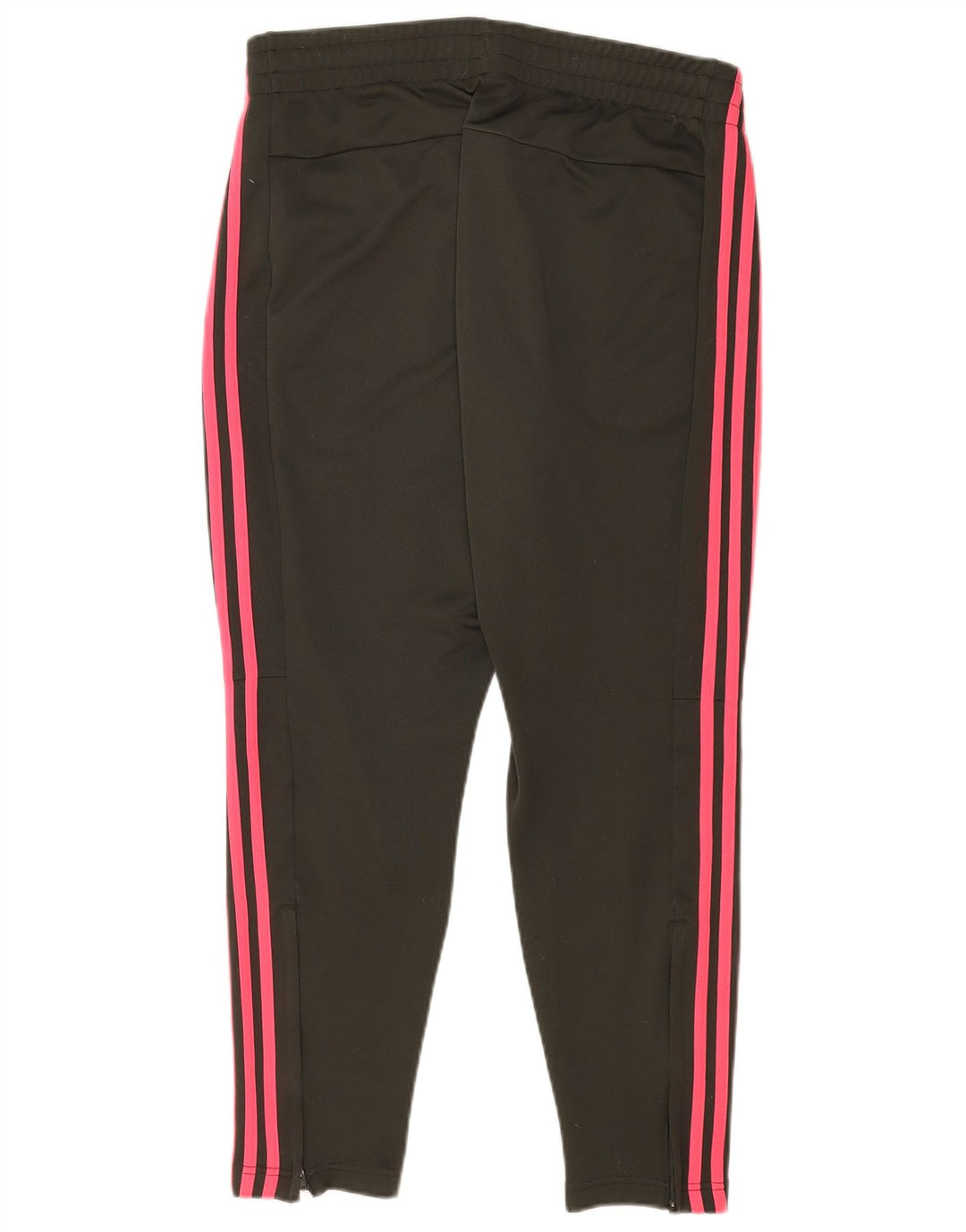 Calça de treino feminina Adidas UK 16/18 grande poliéster preto