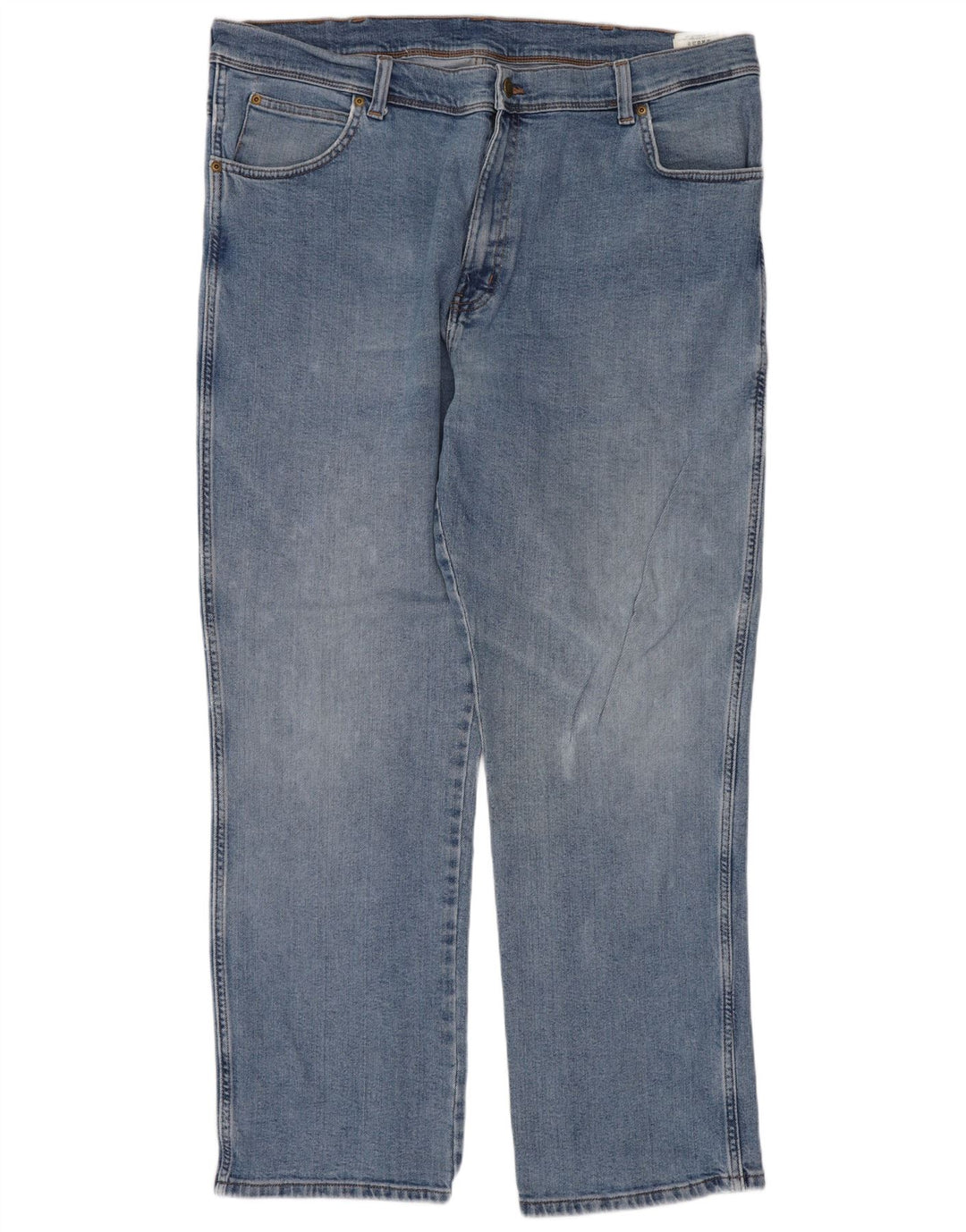Wrangler Mens Regular Fit Straight Jeans W40 L30 Azul Algodão