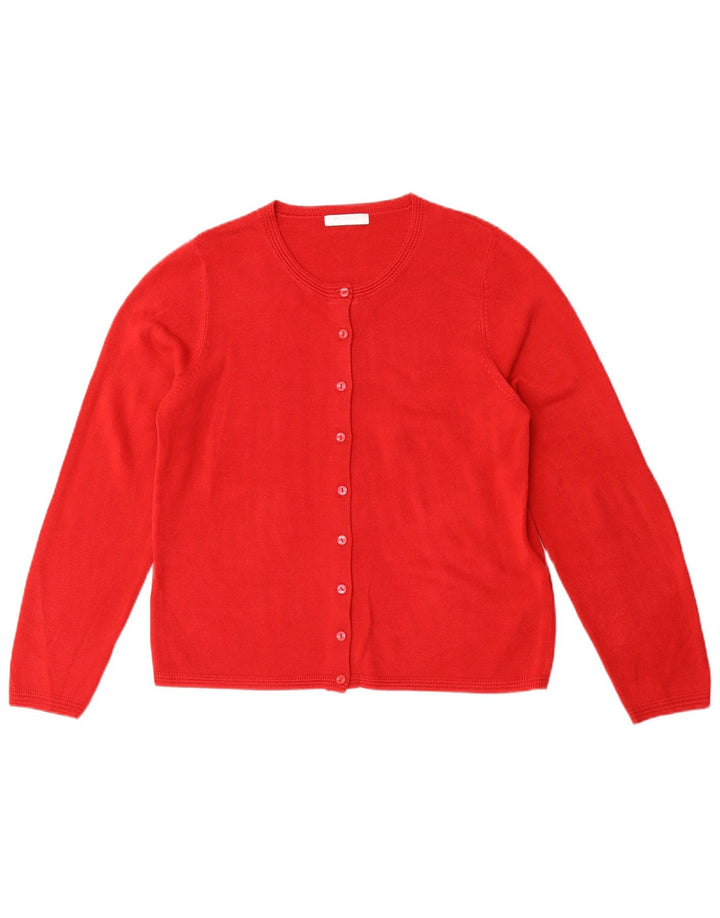 Suéter cardigã feminino Marks & Spencer Classic Fit Reino Unido 12 médio vermelho
