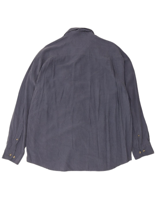Camisa masculina Columbia grande azul modal
