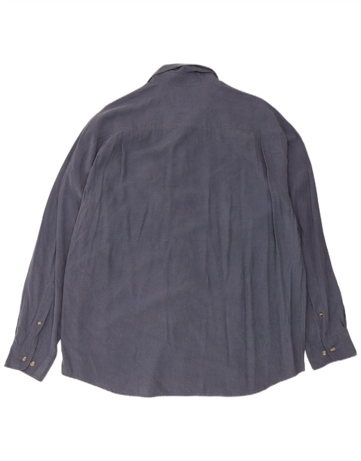 Camisa masculina Columbia grande azul modal