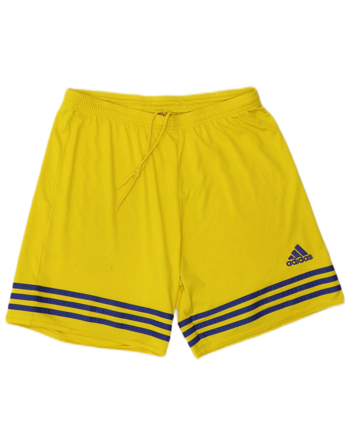 Adidas Mens Climalite Sport Shorts Grande Poliéster Amarelo