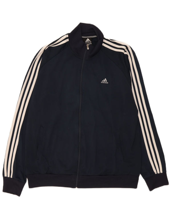 Adidas Mens Clima 365 Tracksuit Top Jacket Grande Poliéster Azul Marinho