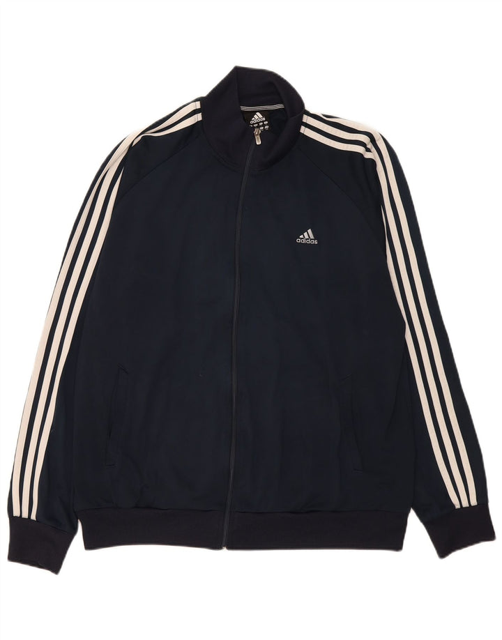 Adidas Mens Clima 365 Tracksuit Top Jacket Grande Poliéster Azul Marinho